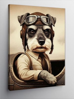 Karizma Tablo Kanvas Tablo Pilot Köpek