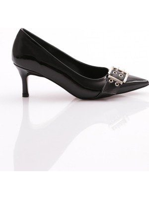 Dgn 2626 Önü Kemer Süslemeli Topuklu Ayakkabi