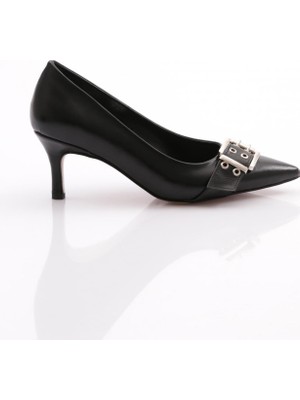 Dgn 2626 Önü Kemer Süslemeli Topuklu Ayakkabi