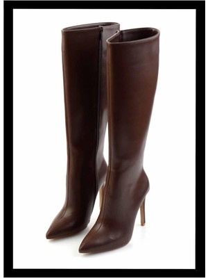 Bambi Kahve   Kadın Çizme K03209740109