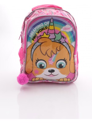 Muggle MU-9032 Pink World Koleksiyonu İlkokul Çantası