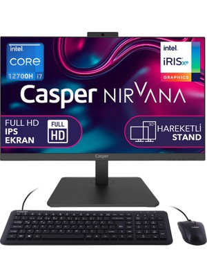 Casper Nirvana A60.1270-BV00X-V Intel Core I7 12700H 32GB 1tb SSD Fhd 23.8" Windows 11 All In One Bilgisayar