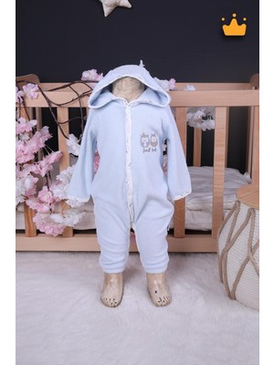 Baby Hola Babyhola  Pamuk Kız Erkek Bebek Pamuklu Bebek Bornozu Havlu Kumaş Tulum Sevimli Baykuş 14055