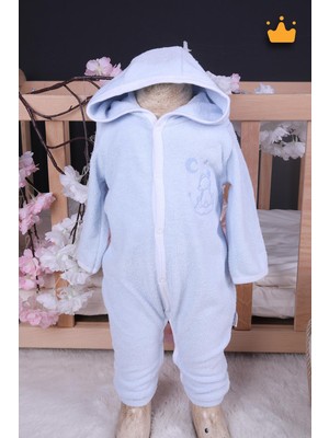 Baby Hola Babyhola  Pamuk Kız Erkek Bebek Pamuklu Bebek Bornozu Havlu Kumaş Tulum Ayıcık 13781