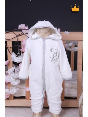 Baby Hola Babyhola  Pamuk Kız Erkek Bebek Pamuklu Bebek Bornozu Havlu Kumaş Tulum Ayıcık 13781