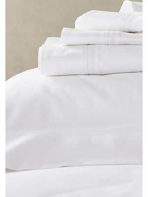 The White Company Cranleigh Yorgan Kılıfı - Yüksek Kaliteli Pamuk Saten ile Lüks Uyku Deneyimi