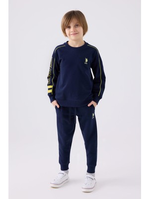 U.S. Polo Assn. Erkek Çocuk Lisanslı Line Detailed Alt Üst Eşofman Takımı