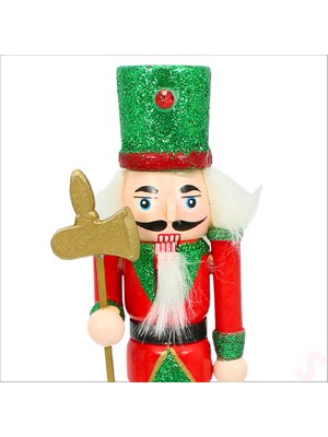 Süsle Bebek ve Parti Kurşun Asker, Ahşap Fındıkkıran 18CM - Baltalı