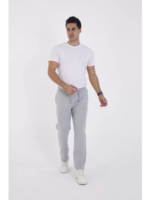 Unisex Üç Iplik Basic Eşofman Pantolon - Gri