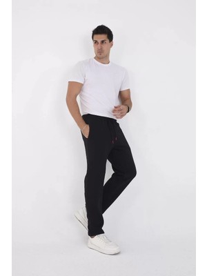 Unisex Üç Iplik Basic Eşofman Pantolon - Siyah