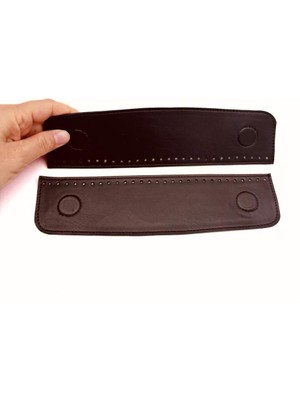 Angel Çanta Aksesuar Koyu Kahve Suni Derili Çift Gizli  Mıknatıs