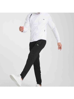 Lacoste Basıc Grafics Beyaz Slim Fit DAR KALIP Eşofman Takımı