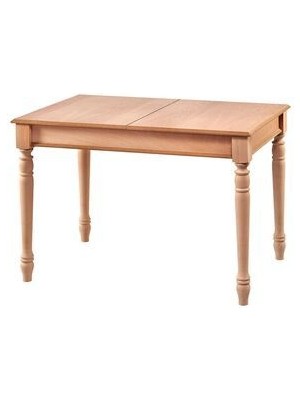Mkd - Msa 197 / 120 cm Açılır Tornalı Yemek Masası Cilasız Ahşap