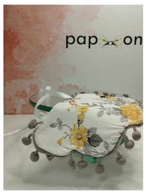 Mama Önlüğü Ponponlu - Çok Renkli - Organik & El Yapımı