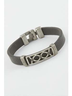 Bijuteri Net Sonsuzluk Suni Deri Bileklik