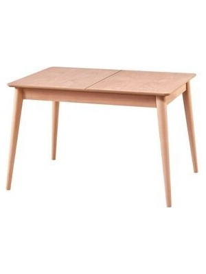 Mkd - Msa 189 / 120 cm Sabit Retro Dikdörtgen yemek Masası Cilasız Ahşap