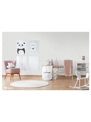 Adawall Roka 23109-1 Beyaz Renkli Dokulu Düz Duvar Kağıdı 16,5 M2