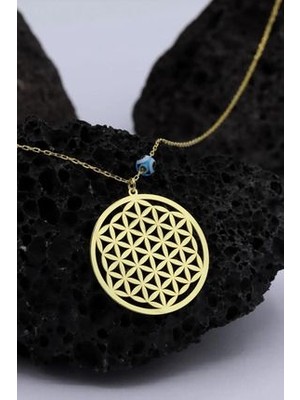 925 Ayar Gümüş Yaşam Çiçeği Kolye