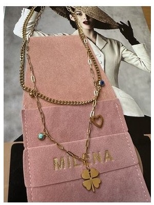Milena Istanbul Charmlı Yonca Kolye