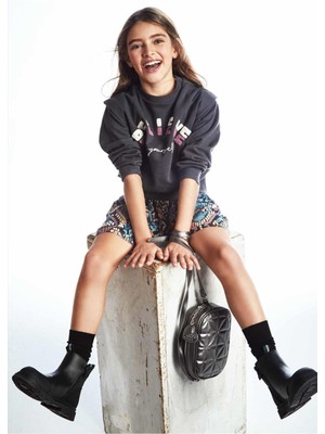 Mayoral Kışlık Kız Çocuk Baskılı Şort - Siyah