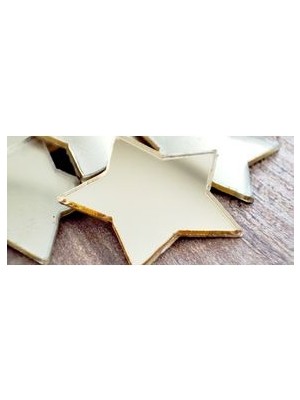 Dekoratif Pleksi Ayna / Yıldız Desen