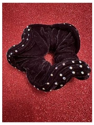 Milena Istanbul Taşlı Kadife Scrunchie