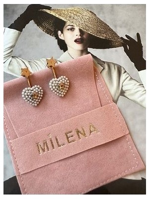 Milena Istanbul Kalp Üzeri Yıldız Küpe