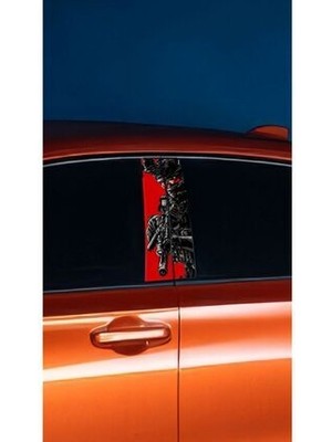 Araç Kapı Direk Kaplama Folyosu Sniper Desenli (Sağ Sol Takım) (2 Adet) - 22X50 cm