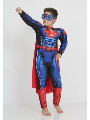 Pınar Kids Kaslı  Süperman Pelerinli Kostüm
