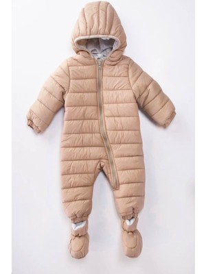 Modacity Yeni Sezon Kışlık Ünisex Bebek Kapüşonlu 6-24 Ay Bebek Kozmonot Astronot Tulum