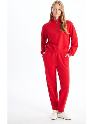 Lcw Vision Kadın Beli Lastikli Düz Jogger Eşofman Altı