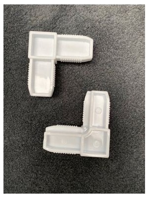 17X25 Beyaz Köşe Takozu- Sabit Sineklik Köşe