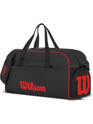 Wilson Spor ve Seyahat Çantası 40 Litre Siyah Omuz Askılı Ayakkabı Bölmeli