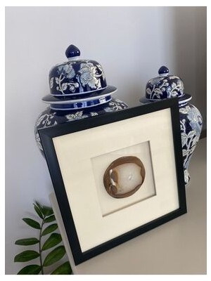 Agate 8 Maison Tablo Doğal Akik Taş Çerçeveli 30*30