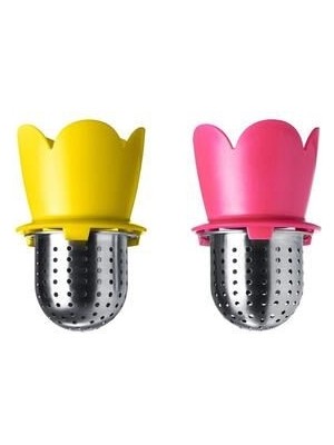 IKEA Vagrat Çay Süzgeci - 2 Adet - Açık Kırmızı ve Sarı