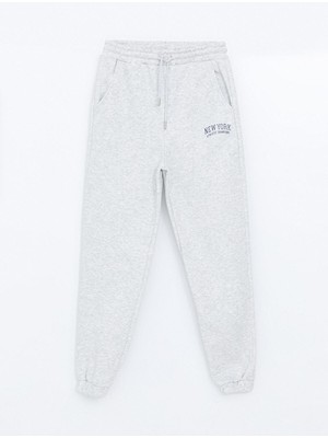 Xsıde Actıve Beli Lastikli Baskılı Kadın Jogger Eşofman Altı