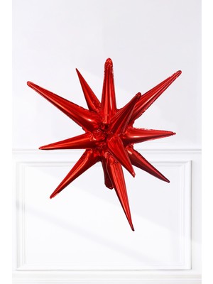 Pekshop Kırmızı Kutup Yıldızı Folyo Balon 70 cm