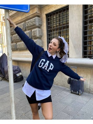 Gap Baskılı Unisex Yetişkin Sweatshirt