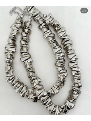 Nice Boutique Gümüş Tasarım Marka Model Kolye