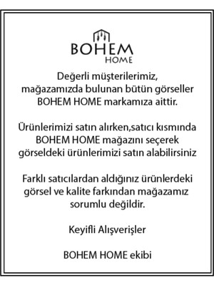 Bohem Home Ceviz Ağacı Mermer Tablalı Havluluk