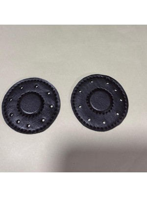 Angel Çanta Aksesuar Koyu Kahve Suni Derili Yuvarlak  Gizli  Mıknatıs