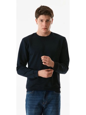 3 Iplik Basic Bisiklet Yaka Sweatshirt