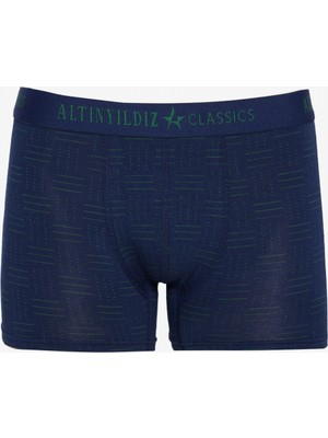 Altınyıldız Classics Standart Fit Modal Pamuk Desenli Esnek 3'lü Boxer Paketi