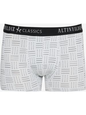 Altınyıldız Classics Standart Fit Modal Pamuk Desenli Esnek 3'lü Boxer Paketi