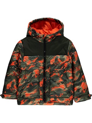 Civil Boys Erkek Çocuk Kapüşonlu Mont 10-13 Yaş Turuncu