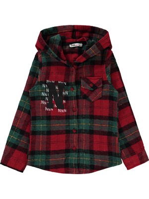 Civil Girls Kız Çocuk Gömlek 6-9 Yaş Yeşil