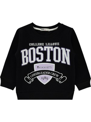 Civil Girls Kız Çocuk Sweatshirt 2-5 Yaş  Siyah