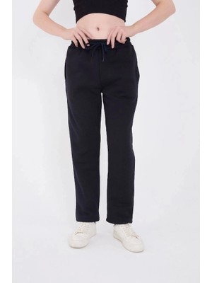 Defy Moda Unisex Üç Iplik Basic Eşofman Pantolon - Lacivert