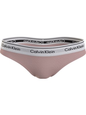 Calvin Klein Kadın Marka Logolu Elastik Bantlı Günlük Kullanıma Uygun Pudra Külot 0000F3786E-TQO