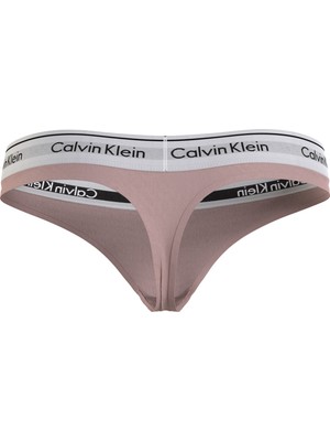 Calvin Klein Kadın Marka Logolu Elastik Bantlı Günlük Kullanıma Uygun Pudra Külot 0000F3786E-TQO